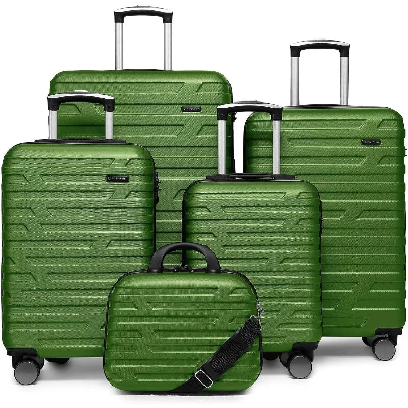 Luggage 5 Piece Sets, Expandable Luggage Sets Clearance, Suitcases with Spinner Wheels, Hard Shell Luggage Carry on