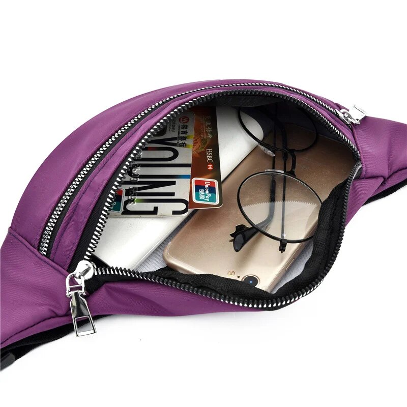Fanny Pack Women Waist Bag Men Belt Pouch Waist Pack Female Banana Bag for Women Ladies Fashion Travel Shoulder Purse Belt Bag