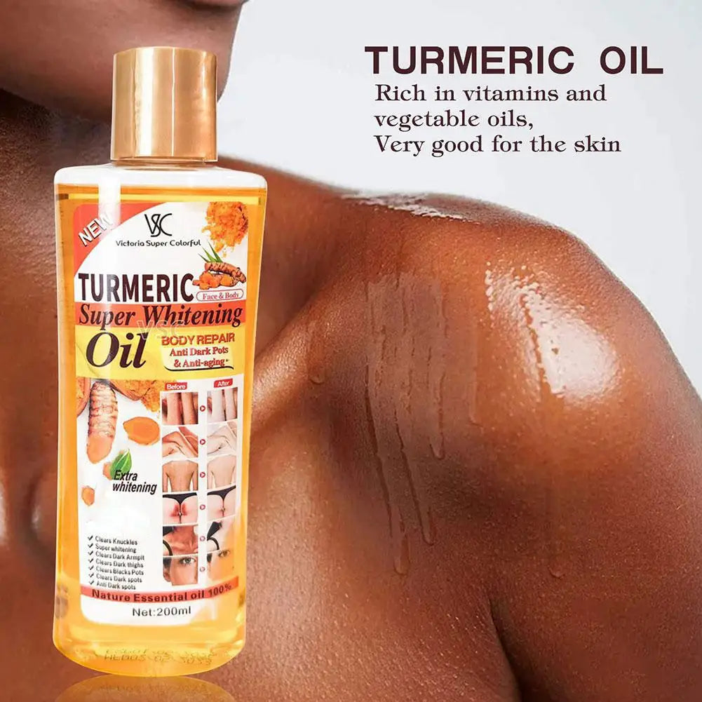 Turmeric Essential Oil Facial Body Massage Moisturizing Diffuser Aromatherapy Face Body Care Anti Aging Remove Dark Spot 200ml