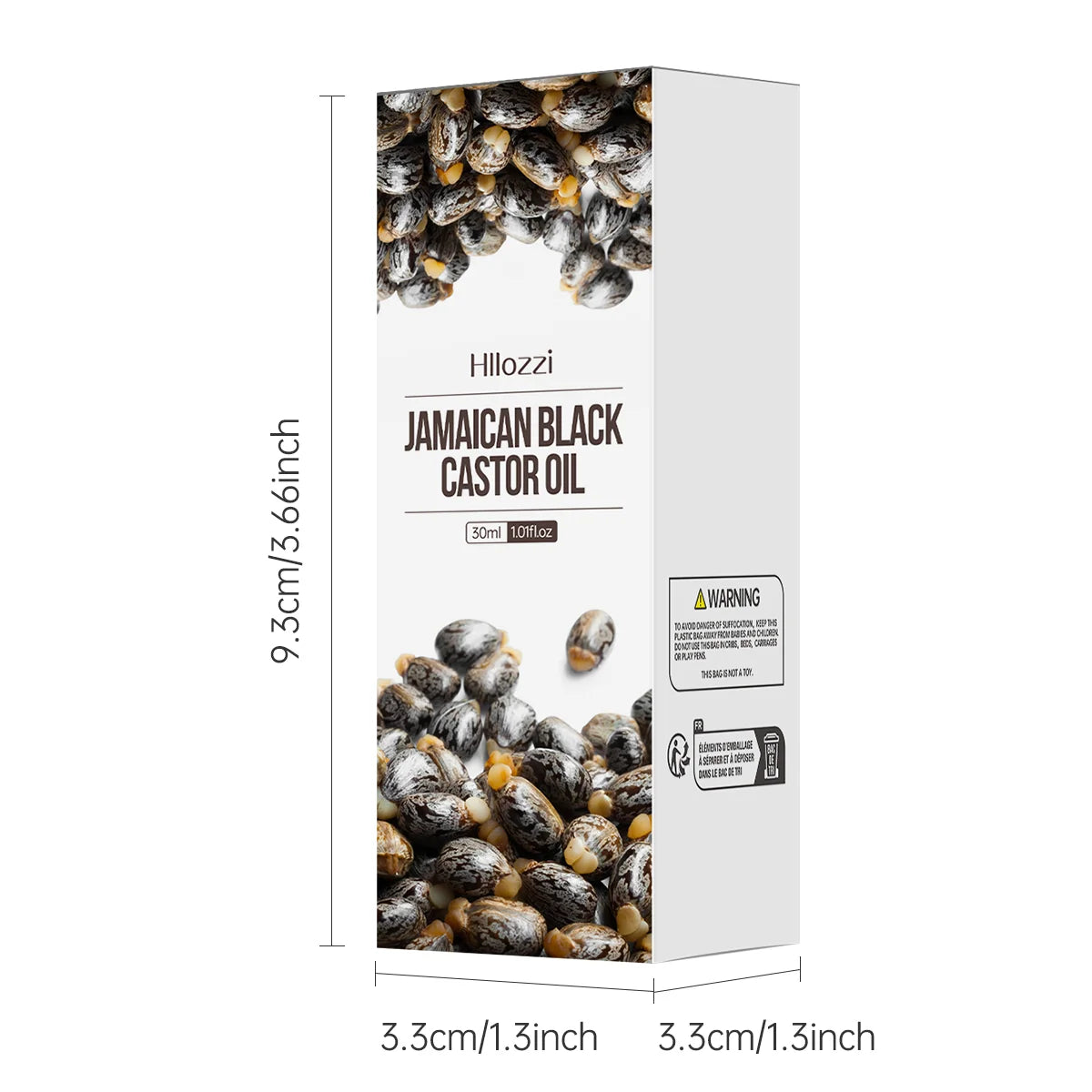 Black castor essential oil, pure essential oil, can protect hair and skin, prevent hair and scalp from drying out, repair dry