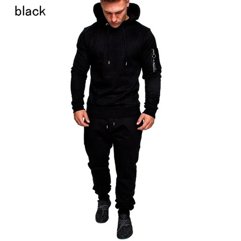 Men's Tactical Sports Suit Men Long Sleeve Camouflage Hoodies Trousers Streetwear Sweatshirt Pants Tracksuit Jogging Suits