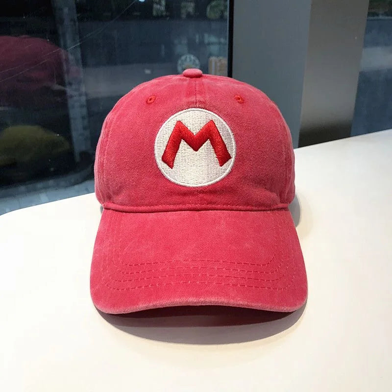 New Unisex Washed Cotton Cap Letter Embroidery Baseball Cap Men Women Adjustable Casual Outdoor Streetwear Sports Hat