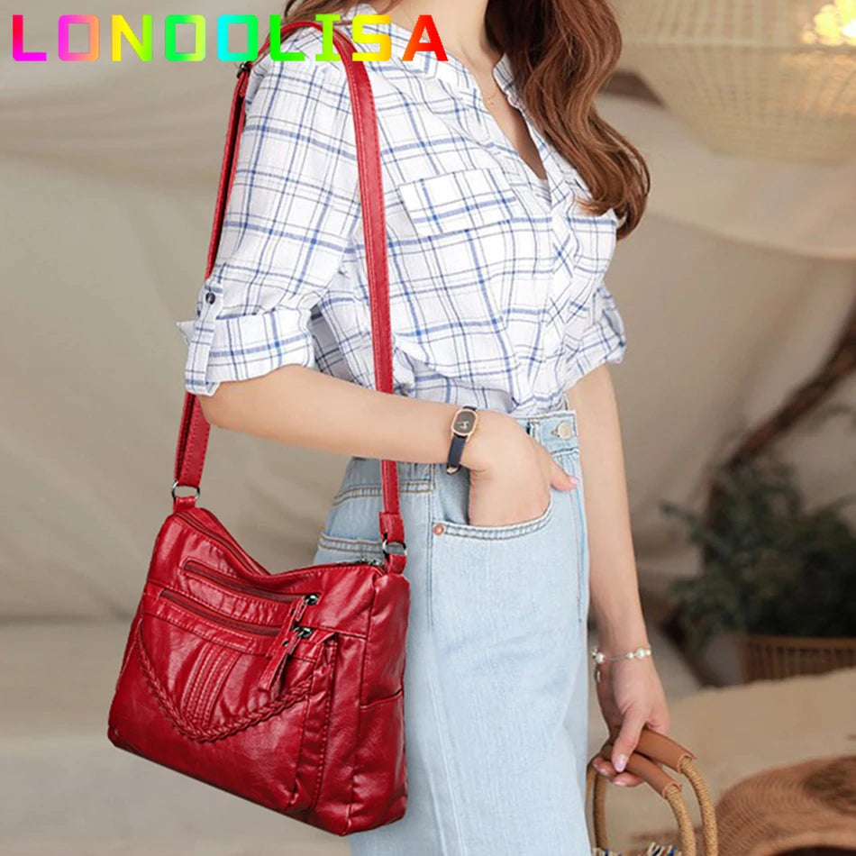 Soft Pu Leather Purses and Handbags 2022 High Quality Women's Messenger Bag Designer Ladies Crossbody Shoulder Sac A Main Bolsos