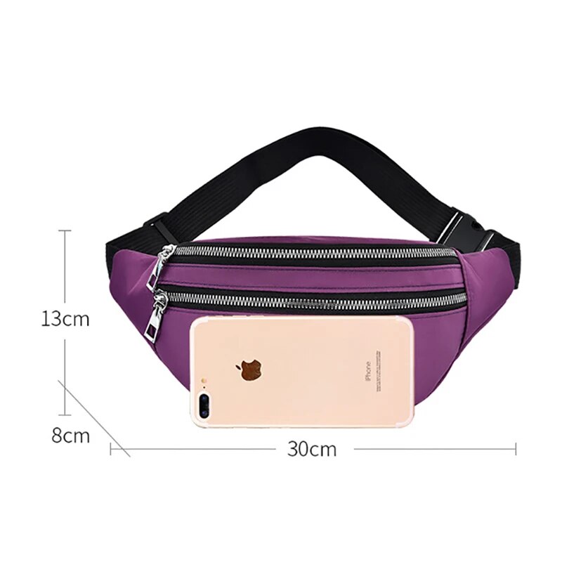 Fanny Pack Women Waist Bag Men Belt Pouch Waist Pack Female Banana Bag for Women Ladies Fashion Travel Shoulder Purse Belt Bag