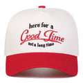 Unisex GOOD TIME Letter Embroidery Baseball Caps Outdoor Adjustable Spring and Autumn Casual Sunscreen Hat