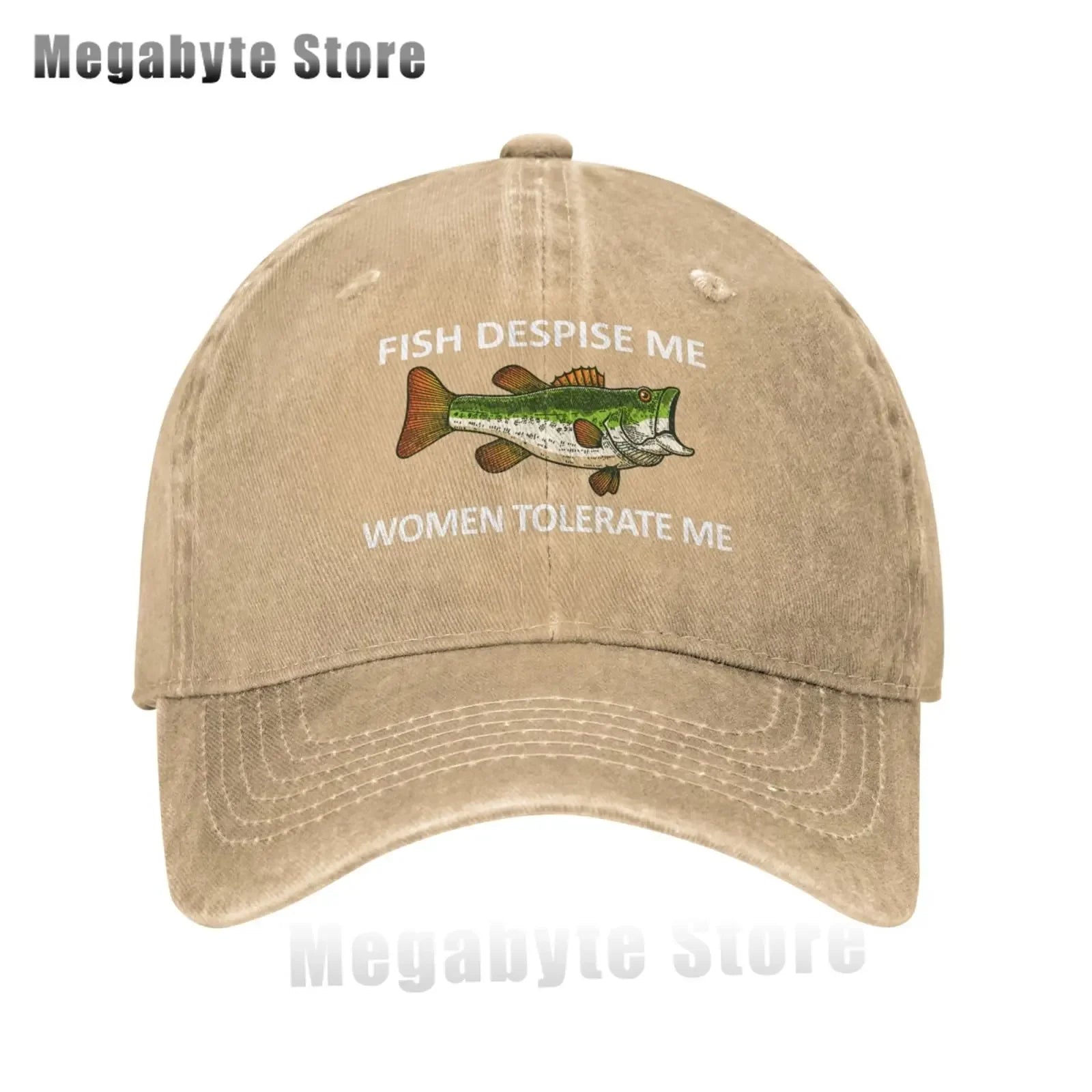 Funny Fishing Cap Fish Despise Me Women Tolerate Me Cap Men Baseball Caps Cool Cap