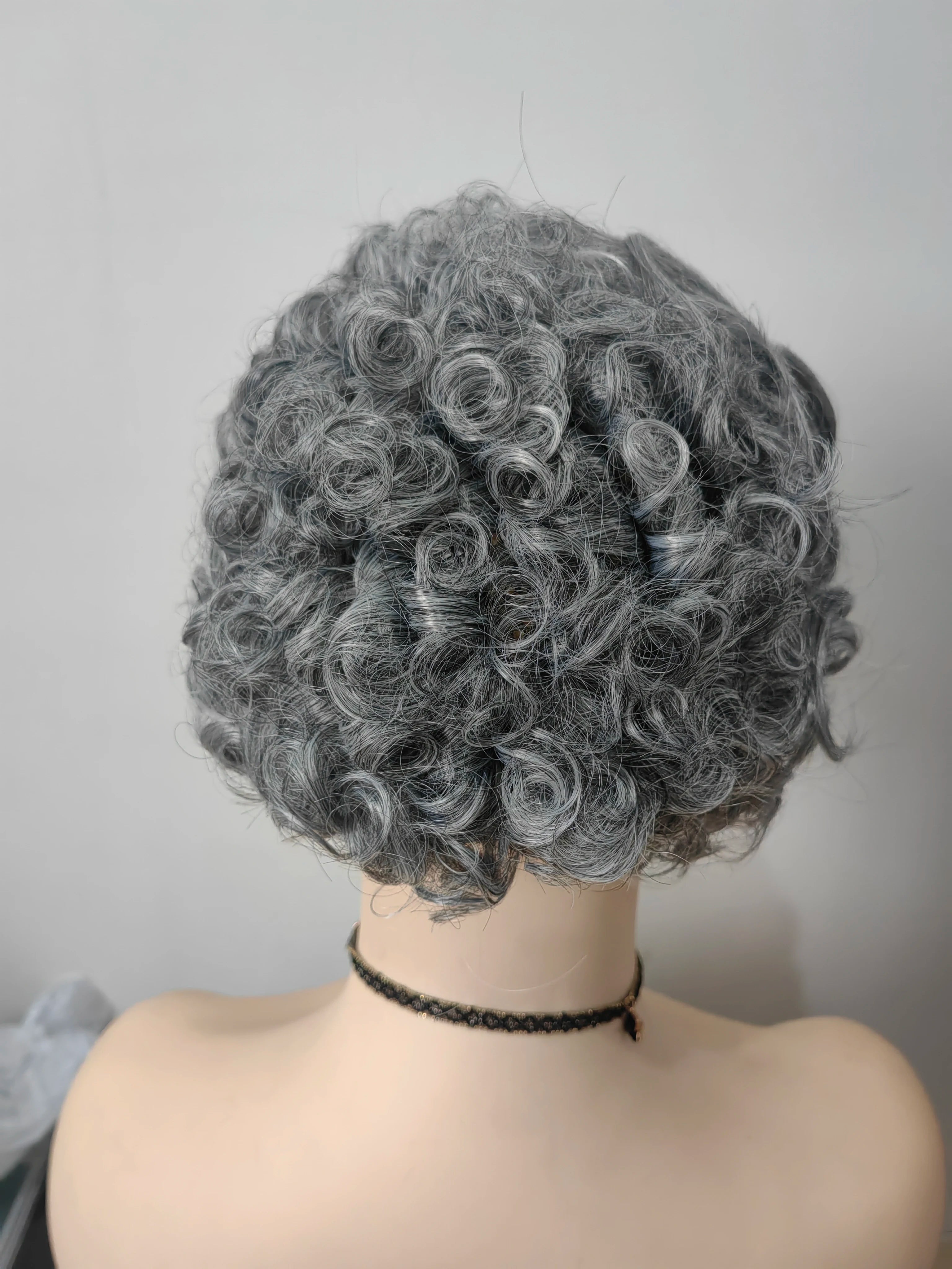 Natural Short Curly Synthetic Wig