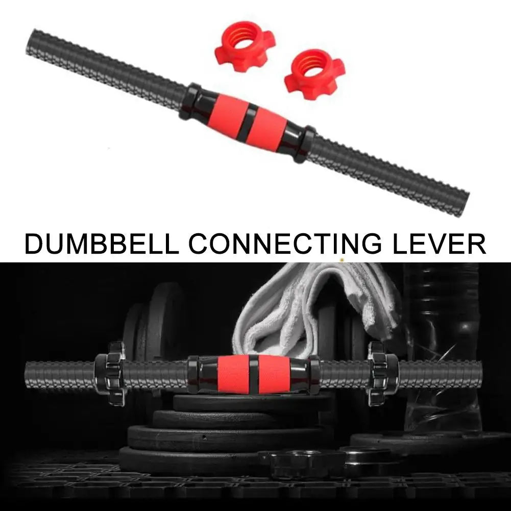 Dumbbell Bar with Barbell Buckle Barbell Bar Threaded Dumbbell Handles Powerlifting Fitness Equipment for Home Gym Accessories