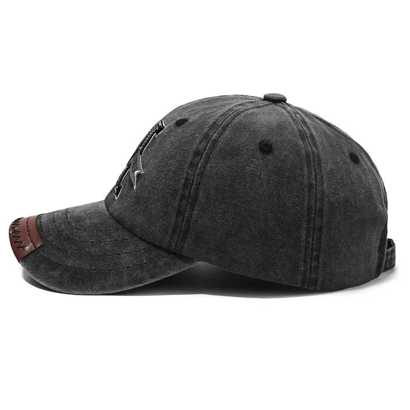 Hot Sale Unisex Classic Baseball Cap M Letter Embroidery Dad Hat Women&Men Outdoor Washed Cotton Cap