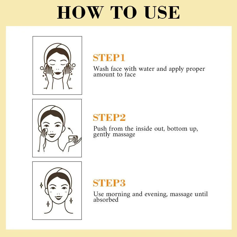 Turmeric Vitamin C Cream Moisturizing Smooth Wrinkles Collagen Hyaluronic Acid Makes Skin Look Younger Cream Skin Care Cosmetics