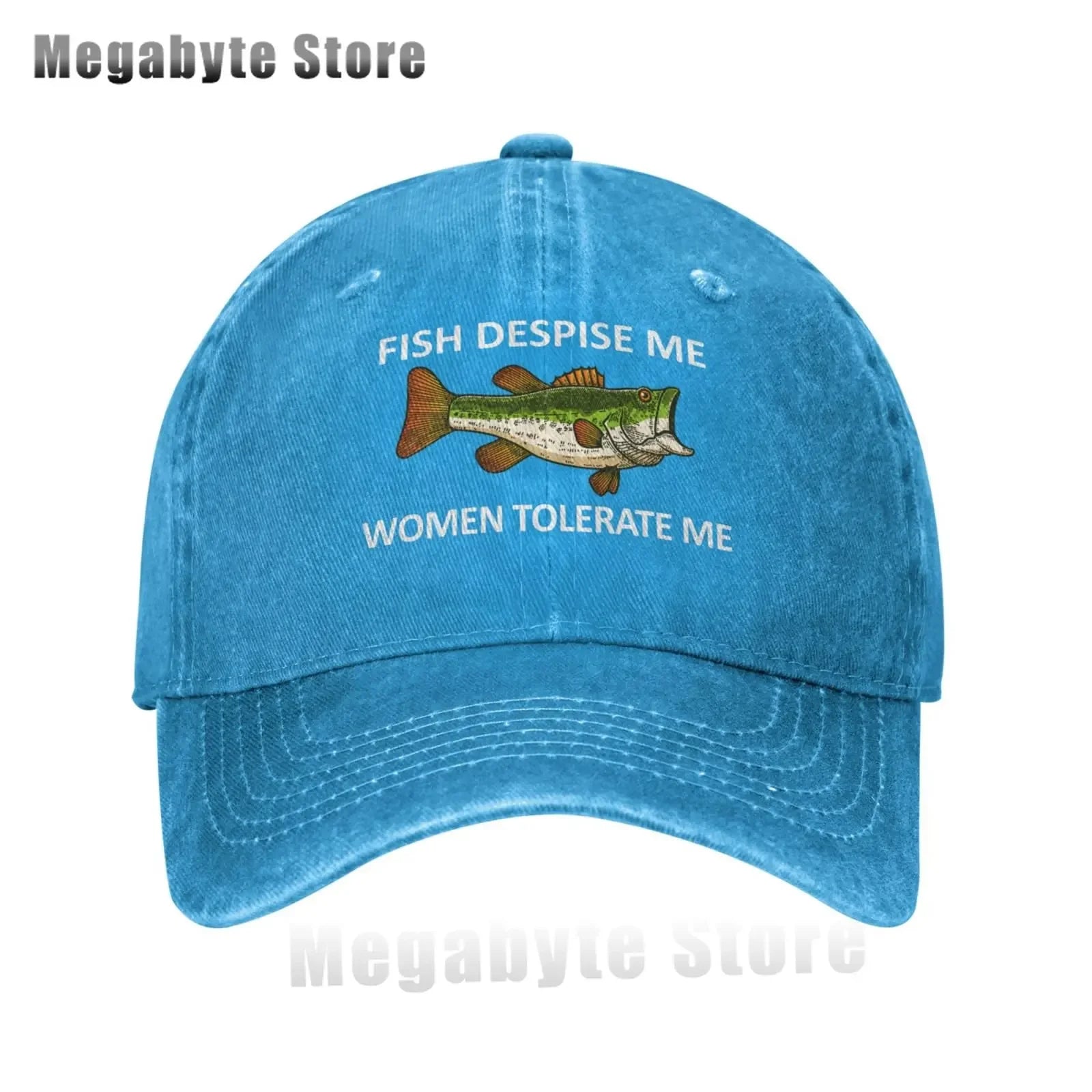 Funny Fishing Cap Fish Despise Me Women Tolerate Me Cap Men Baseball Caps Cool Cap