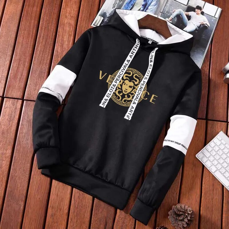 New Men's Luxury Brand Hoodies+Sweatpants Tracksuit Casual Sweatshirt Set Outdoor Sports Suit Outfits Jogging Male Pullover