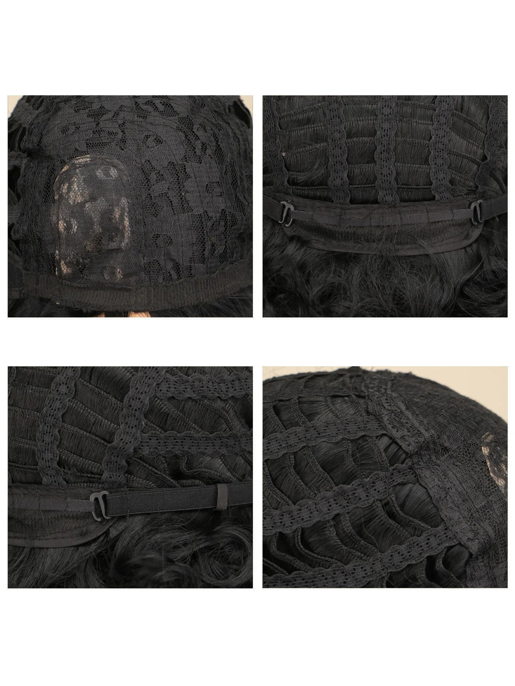 Short Curly Black Wigs for Women Synthetic Natural Wavy Costume Cosplay Party Wig