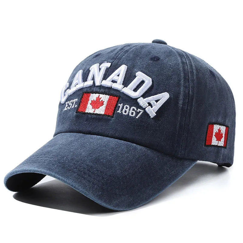 Baseball Cap Popular Letters CANADA Men's and Women's Canadian Baseball Cap Cotton Versatile Cap Fashion Personality Hats 2