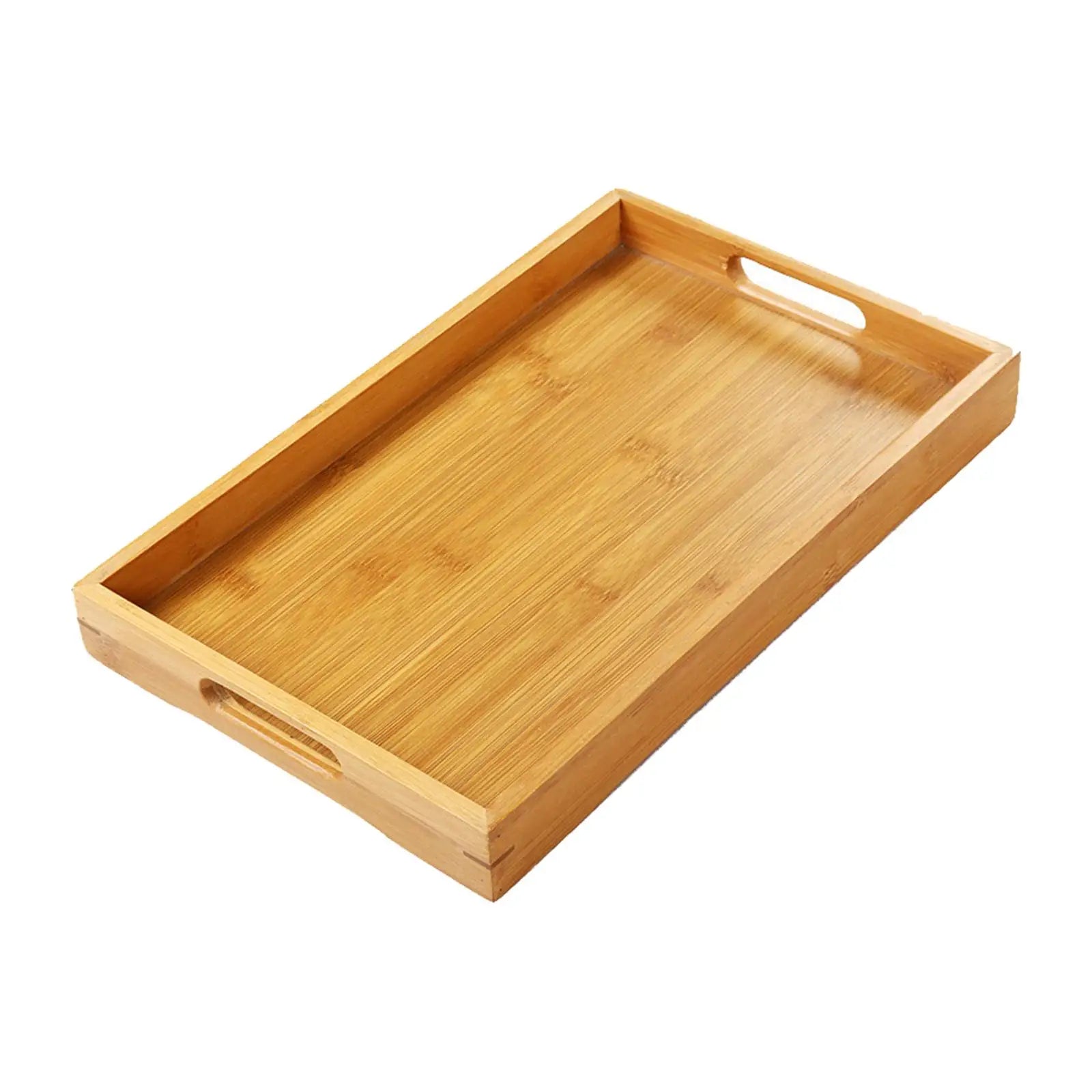 Wood Serving Tray Rectangle Modern Housewarming gifts table Food Platter for Afternoon Tea Table Dessert Dinner Party