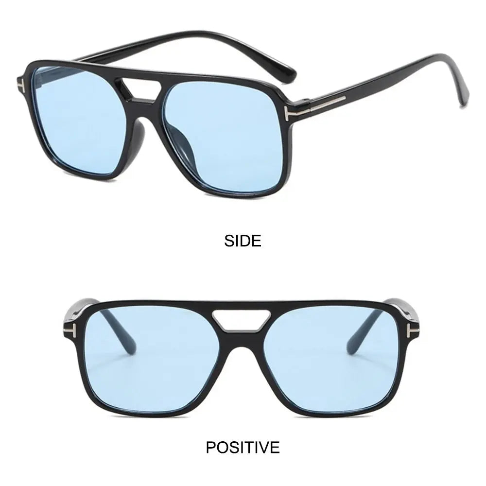 Vintage Square Sunglasses for Women Men Retro Large Square Frame 70s Sun Glasses UV400 Protection  Shades Summer Eyeglasses