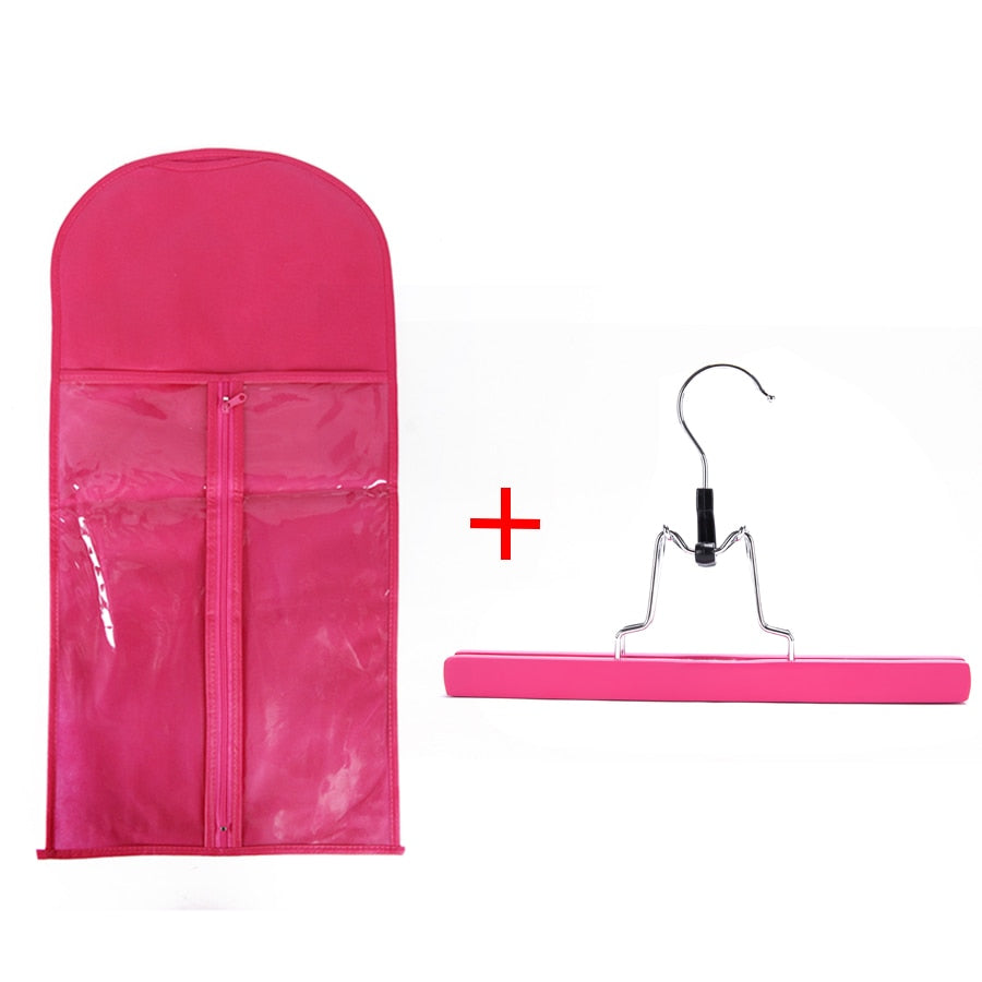 Alileader Wig Storage Bag With Hanger Wig Storage Holder For Hairpieces Non-woven Transparent Wig Accessories Wigs Storage Bag