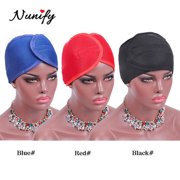 Nunify New Fashion Unisex Luxury Adjustable Double Foam Mesh Head Wrap Headband Hair Bands For Women Hair Accessories