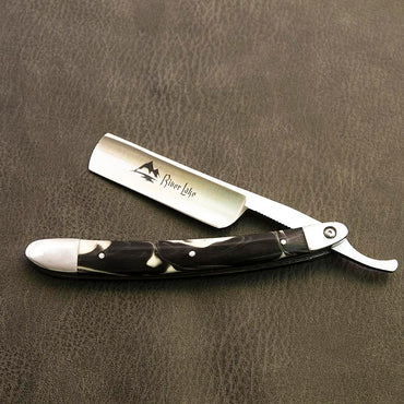 River lake Straight Razor Folding Shaving Knife Professional Men Manual Beard Shaver Stainless Steel Straight Edge Barber