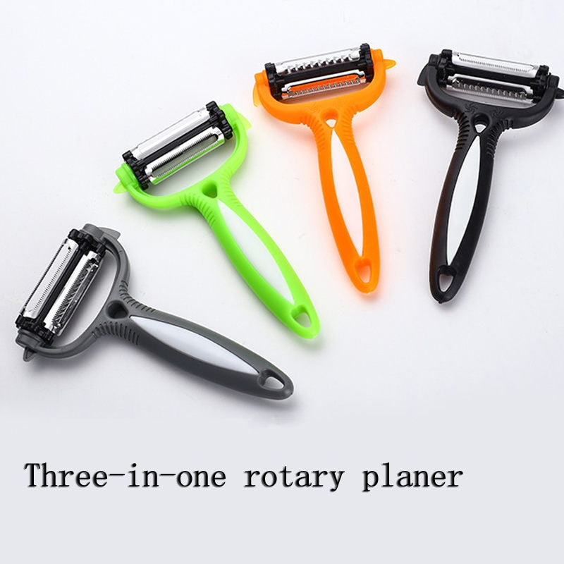 Vegetable Fruit Peeler Multifunctional 360 Degree Rotary Kitchen Tool  Potato Carrot Cutter Slicer Grater Melon Fruit Gadgets