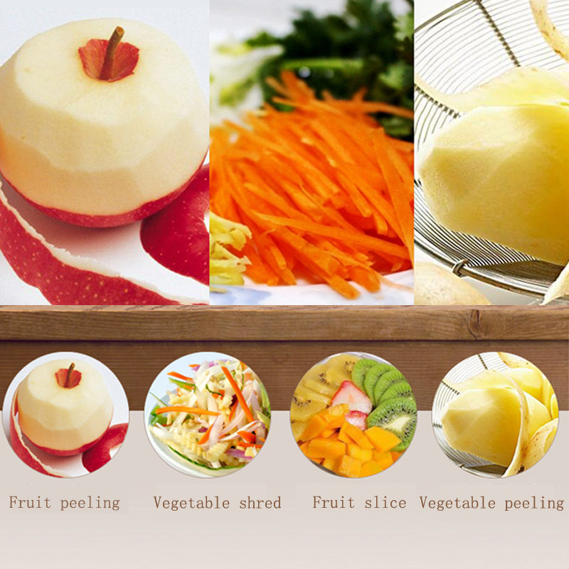 Vegetable Fruit Peeler Multifunctional 360 Degree Rotary Kitchen Tool  Potato Carrot Cutter Slicer Grater Melon Fruit Gadgets