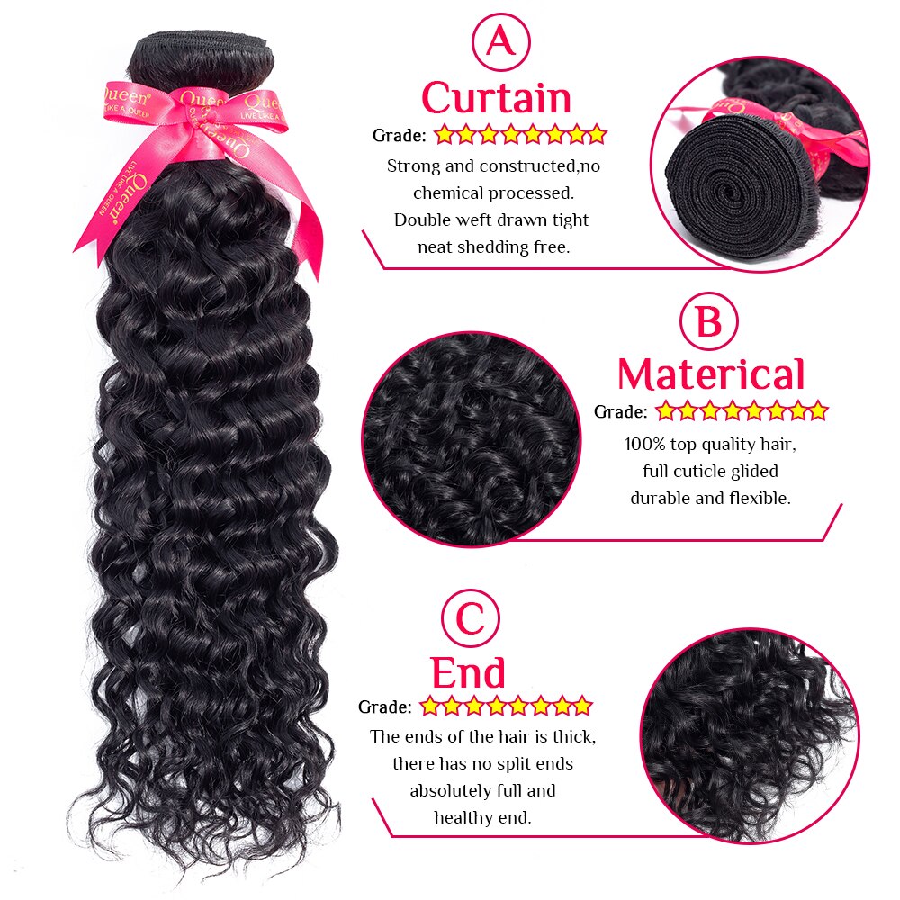 Water Wave Bundles Brazilian Hair Weave Bundles Remy Hair Bundles Deals 1/3/4 bundles  human hair Curly Hair Bundles Queen Hair