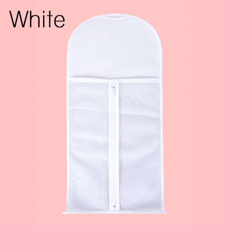 Alileader Wig Storage Bag With Hanger Wig Storage Holder For Hairpieces Non-woven Transparent Wig Accessories Wigs Storage Bag