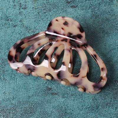 Tortoiseshell Acetate Hair Claw Clip Large Hair Crabs Clip Grain Hair Claw Clamps For Women Fashion Hair Accessories