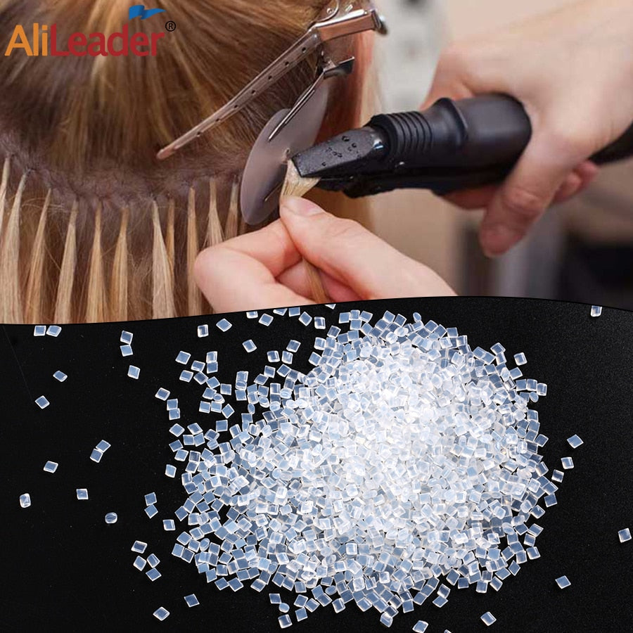 Alileader Wholesale Italian Keratin Glue 100%Italian Keratin Glue For Hair Extensions Strong Hold Italian Keratin Glue Granules