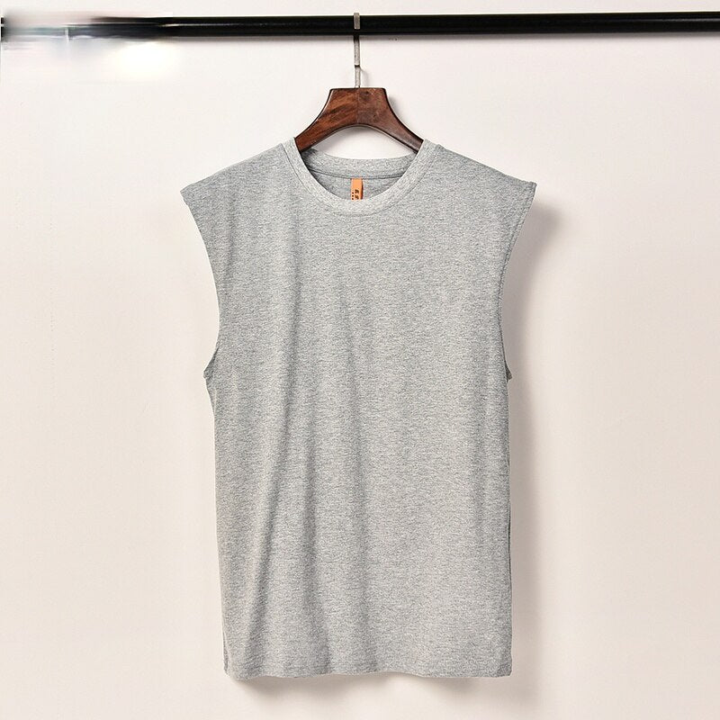 Men Colorful Tanks Leisure Workout Breathable Soft Simple Basic Large Size S-5XL Baggy New-arrival Males Summer Tops Teenagers