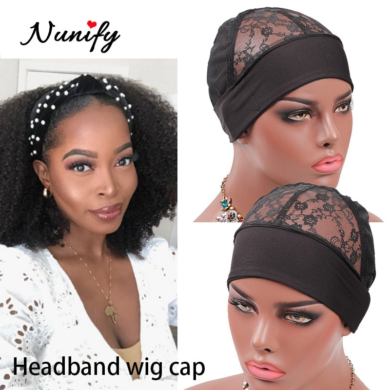 Hair Grip Wig Cap 1Pcs/Lot Nunify Head Band Wig Caps For Making Headband Wigs Stretchable Wig Grip Band Cap Non Slip Hair Base