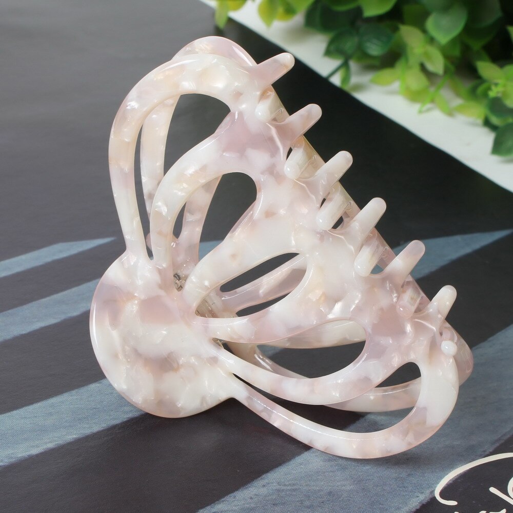 Tortoiseshell Acetate Hair Claw Clip Large Hair Crabs Clip Grain Hair Claw Clamps For Women Fashion Hair Accessories