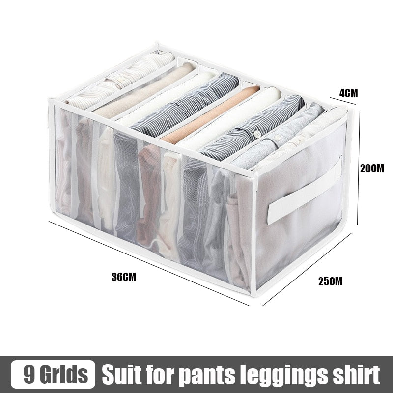 Clothes pants Organizers Folding T-shirt Jeans Storage box Cabinets Drawers Separator for Underwear socks Organizer Storage Box