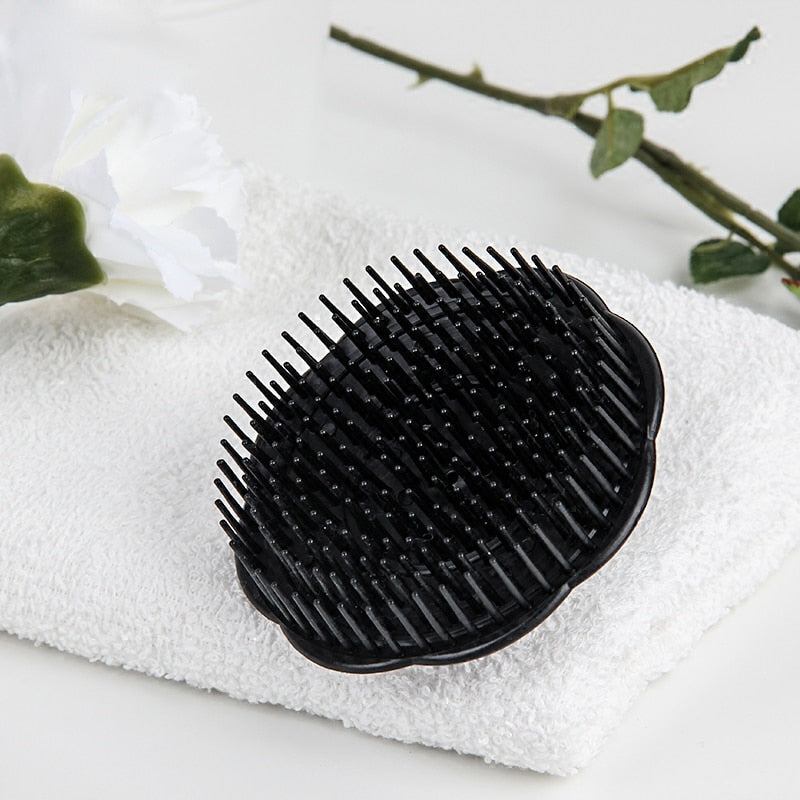 Head Massage Brush Soft glue Shampoo brush Bathroom Products Plastic Sanitary comb Washing Hair Scalp Shower Body