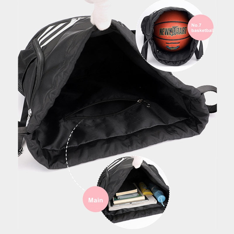 Gym Sports Bag Women&#39;s Drawstring Bolsas For Shoes Male Large Cycling Basketball Female Weekend Luggage Travel Yoga Backpack Men