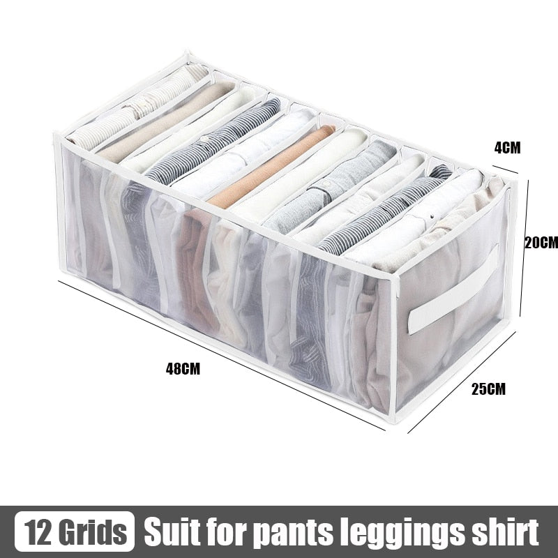 Clothes pants Organizers Folding T-shirt Jeans Storage box Cabinets Drawers Separator for Underwear socks Organizer Storage Box