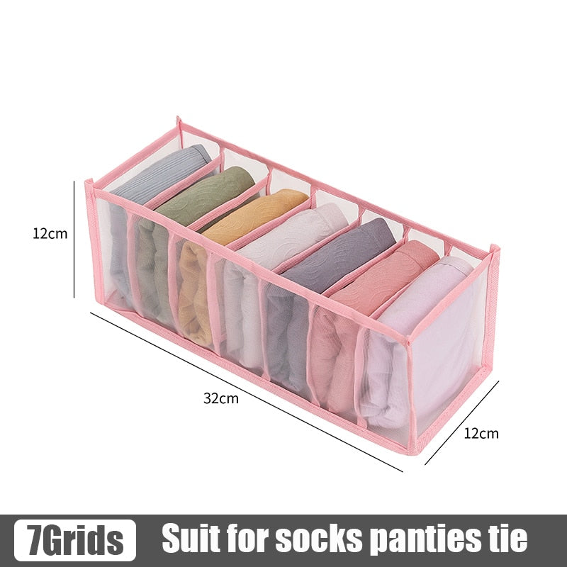 Clothes pants Organizers Folding T-shirt Jeans Storage box Cabinets Drawers Separator for Underwear socks Organizer Storage Box