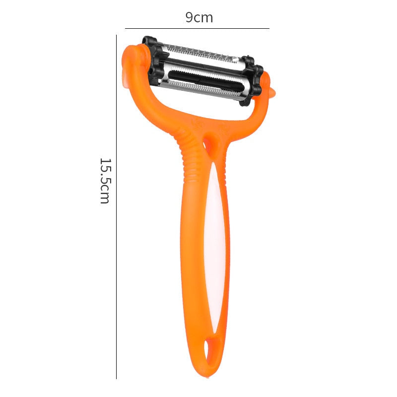 Vegetable Fruit Peeler Multifunctional 360 Degree Rotary Kitchen Tool  Potato Carrot Cutter Slicer Grater Melon Fruit Gadgets