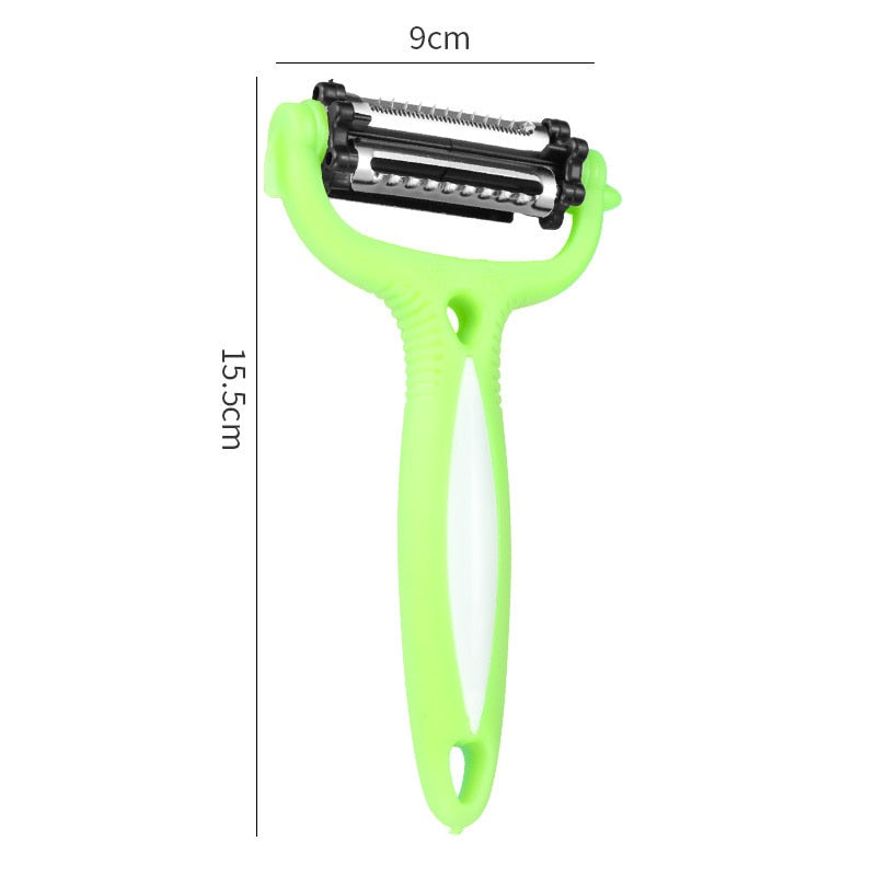 Vegetable Fruit Peeler Multifunctional 360 Degree Rotary Kitchen Tool  Potato Carrot Cutter Slicer Grater Melon Fruit Gadgets