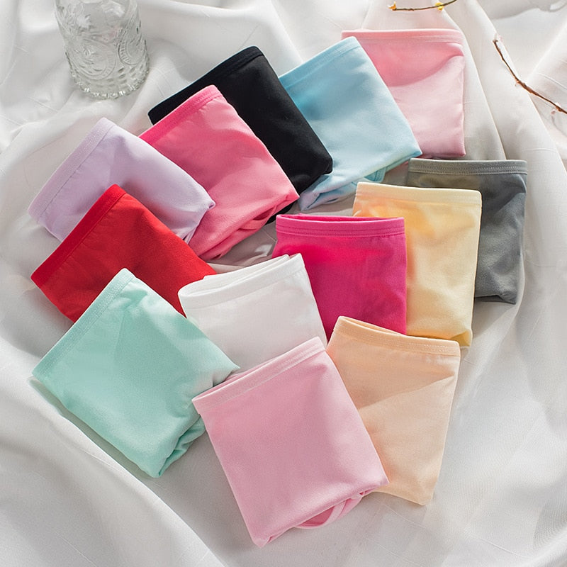 Plus Size Panties Women&#39;s Cotton Underwear Girls Briefs Solid Color Lingeries Shorts Comfortable Underpant For Woman 3XL/4XL