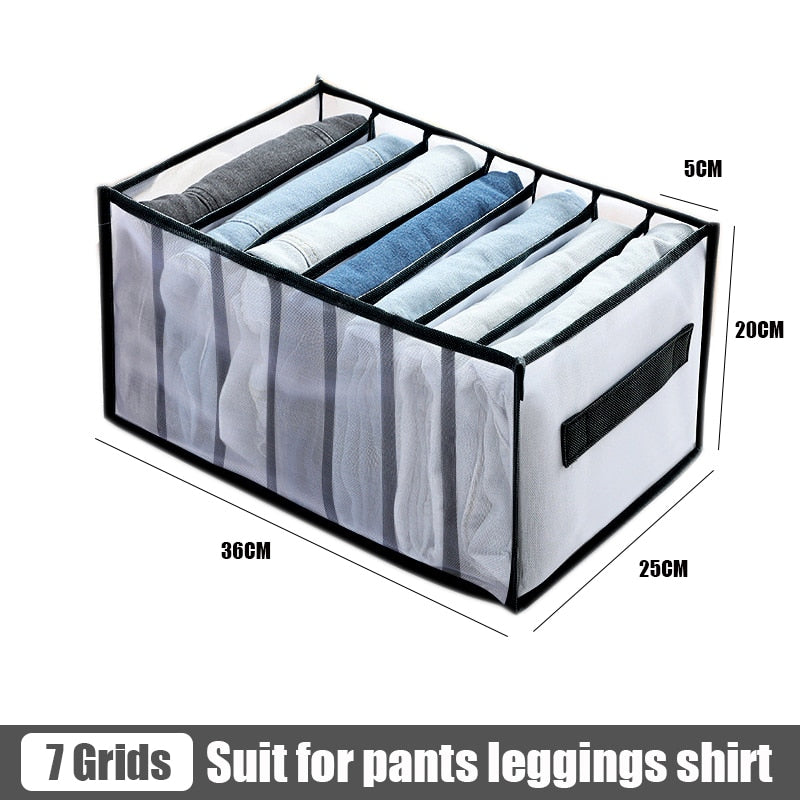 Clothes pants Organizers Folding T-shirt Jeans Storage box Cabinets Drawers Separator for Underwear socks Organizer Storage Box