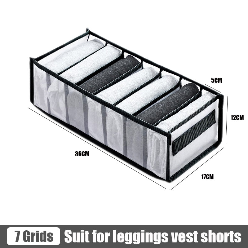 Clothes pants Organizers Folding T-shirt Jeans Storage box Cabinets Drawers Separator for Underwear socks Organizer Storage Box