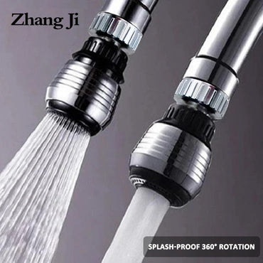 ZhangJi 360 Degree Kitchen Faucet Aerator 2 Modes adjustable Water Filter Diffuser Water Saving Nozzle Faucet Connector Shower