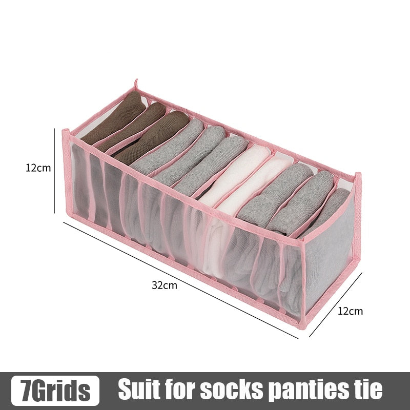 Clothes pants Organizers Folding T-shirt Jeans Storage box Cabinets Drawers Separator for Underwear socks Organizer Storage Box