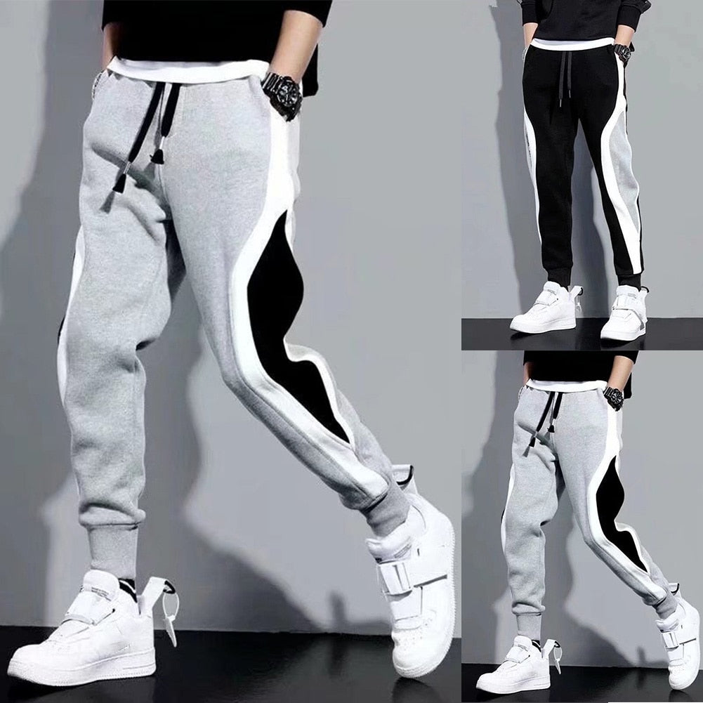 Mens Casual Joggers Pants Sweatpants Loose Baggy Sports Workout Trousers Sports Fashion Breathable Pants