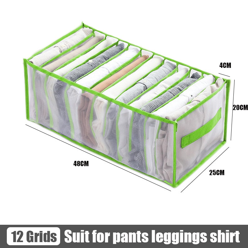 Clothes pants Organizers Folding T-shirt Jeans Storage box Cabinets Drawers Separator for Underwear socks Organizer Storage Box