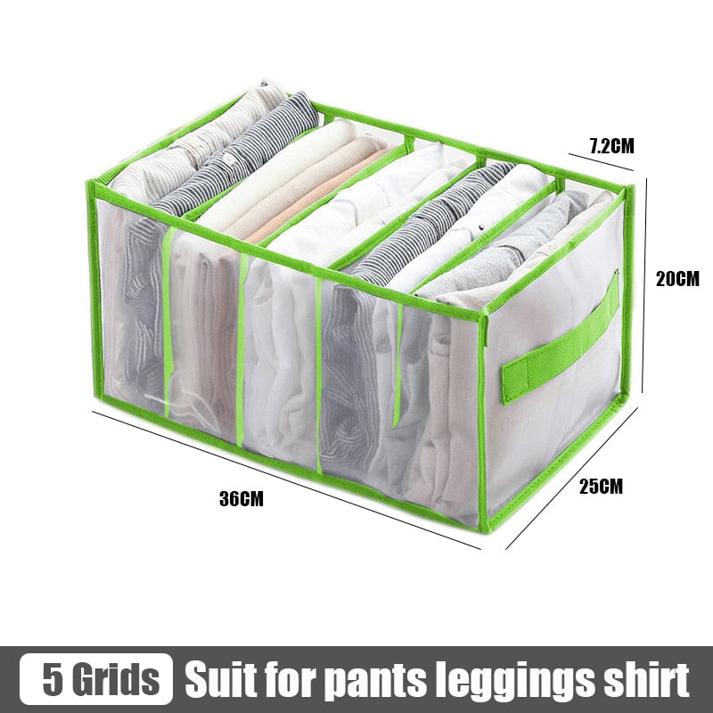 Clothes pants Organizers Folding T-shirt Jeans Storage box Cabinets Drawers Separator for Underwear socks Organizer Storage Box