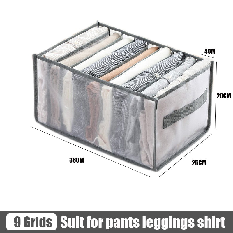 Clothes pants Organizers Folding T-shirt Jeans Storage box Cabinets Drawers Separator for Underwear socks Organizer Storage Box