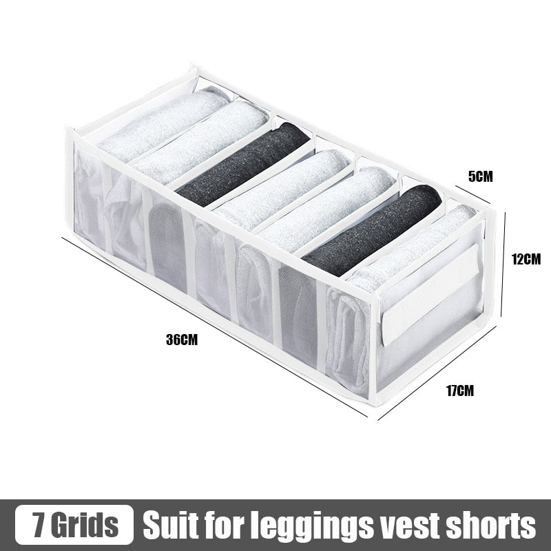 Clothes pants Organizers Folding T-shirt Jeans Storage box Cabinets Drawers Separator for Underwear socks Organizer Storage Box