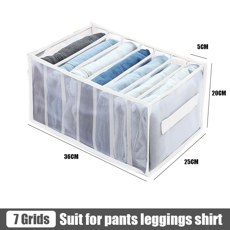 Clothes pants Organizers Folding T-shirt Jeans Storage box Cabinets Drawers Separator for Underwear socks Organizer Storage Box